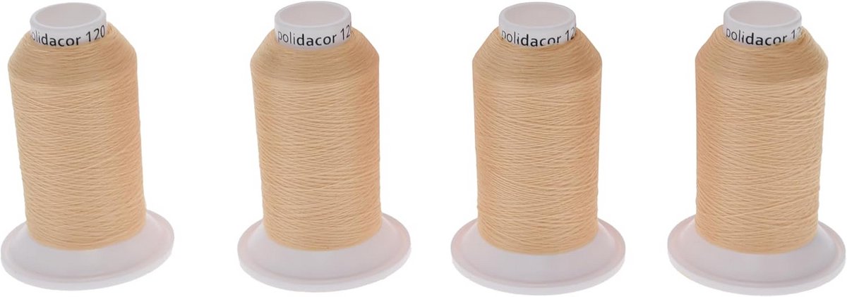 Polyester naaigaren set 4 kegels 4000m Polyester draden voor naaimachine