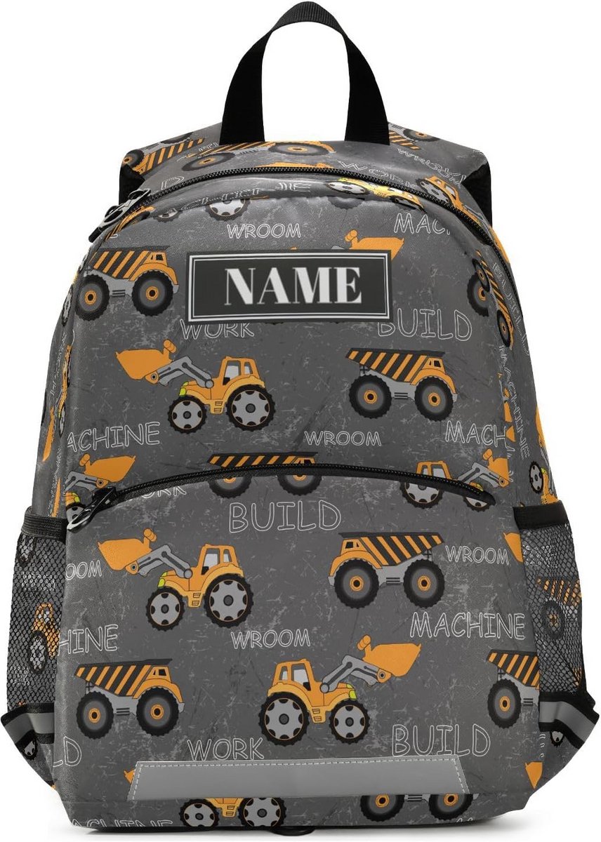 Gepersonaliseerde Kinder Rugzak met Tractor of Cartoon Thema voor Peuters en Kleuters (3-6 Jaar)