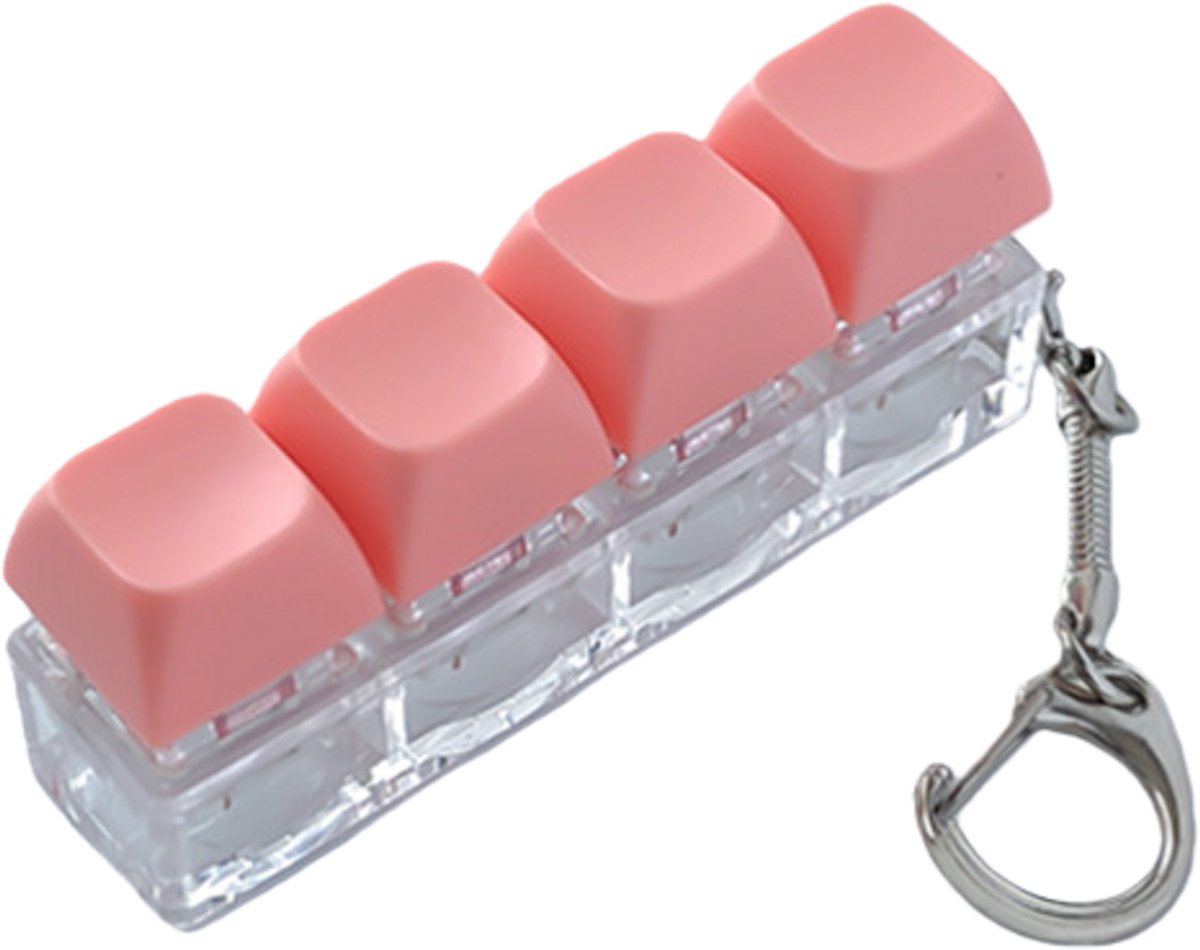 Clavier Fidget Anti-stress – Porte-clés Sensoriel à 9 Touches Clics – Jouet De Concentration Et Relaxation Pour Adultes