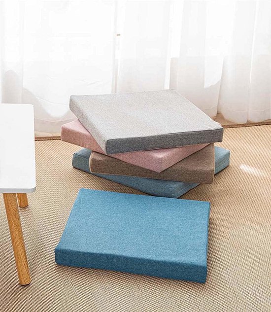 vidaXL - Bankkussen Zitkussen - 100x50x3.8 cm - Zitkussens Oxford Stof Zwart | Leen Bakker