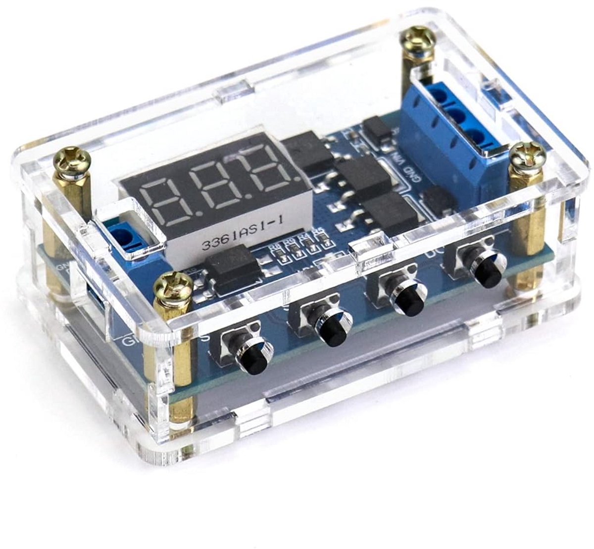 Programmeerbare Tijdrelais Module DC 5V-30V met LED Display en Dual MOS