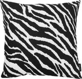 Zebra Stripes Kussenhoes | Katoen - Polyester | 45 x 45 cm | Zwart - Wit