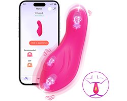 Power Escorts Vivi App Gestuurde Panty Vibrator – Rood – br333 red