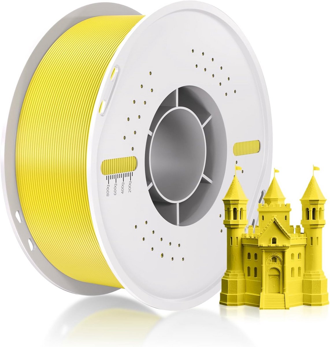 PLA Filament 1.75mm Geel - Hoge Precisie 3D Printer Materiaal op 1kg Spoel