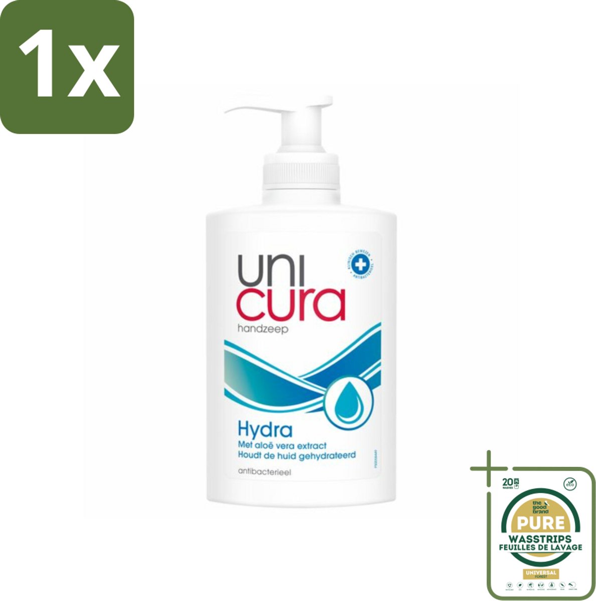 1 x Unicura Vloeibare Handzeep Hydra 250 ml- Handzeep - Antibacterieel - Hydraterend - Handen Verzorgen - Schone Handen