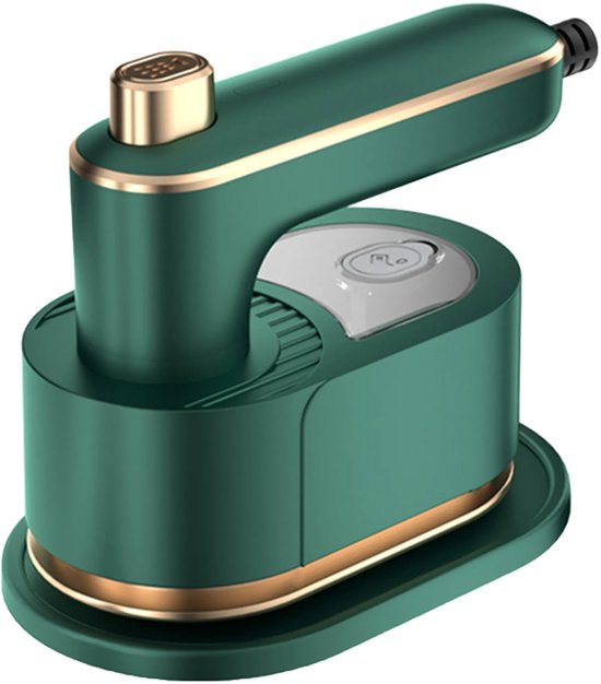 Stoomstrijkijzer, draagbaar ministrijkijzer, 180° opvouwbaar handstrijkijzer voor op reis, geschikt voor zowel droog als nat strijken, ideaal voor thuis en op reis (groen).