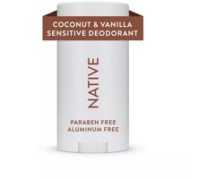 Native Sensitive Deodorant voor dames en heren - Kokosnoot & Vanille - Vrij van aluminium