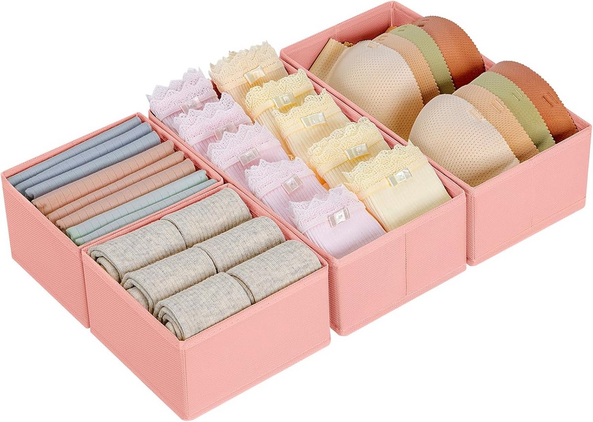 Opvouwbare Lade Organizer Set van 4 - Flexibele Kledingkast Inzetstukken
