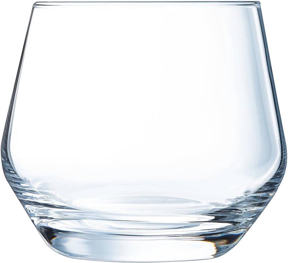 Set van 6 Crystalline Tumblers met Dikke Bodem - Modern en Transparant Glaswerk