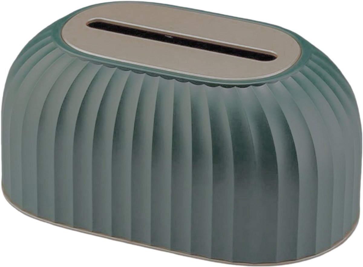 longziming -Moderne Tissue Box Cover – Rechteckige Taschentuchhouder voor thuis en kantoor – Hoogwaardige materialen, geschikt voor woonkamer, eetkamer en auto – Stijlvol groen design