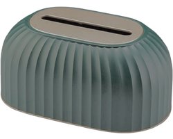 longziming -Moderne Tissue Box Cover – Rechteckige Taschentuchhouder voor thuis en kantoor – Hoogwaardige materialen, geschikt voor woonkamer, eetkamer en auto – Stijlvol groen design