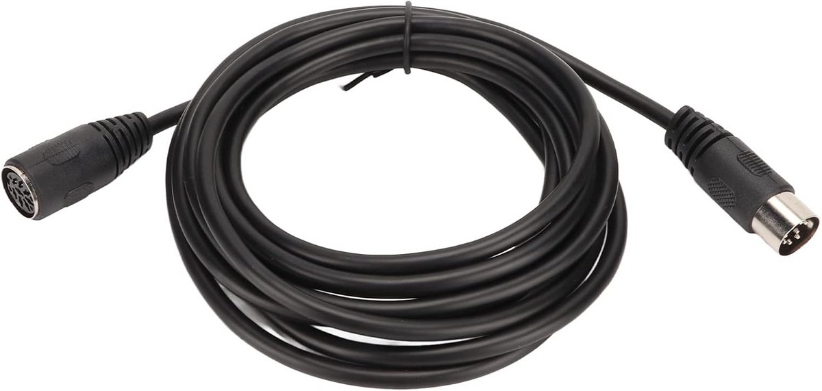 Verlengkabel met DIN 8-pins Connector (Mannelijk naar Vrouwelijk) voor Audiokabels - 3 Meter