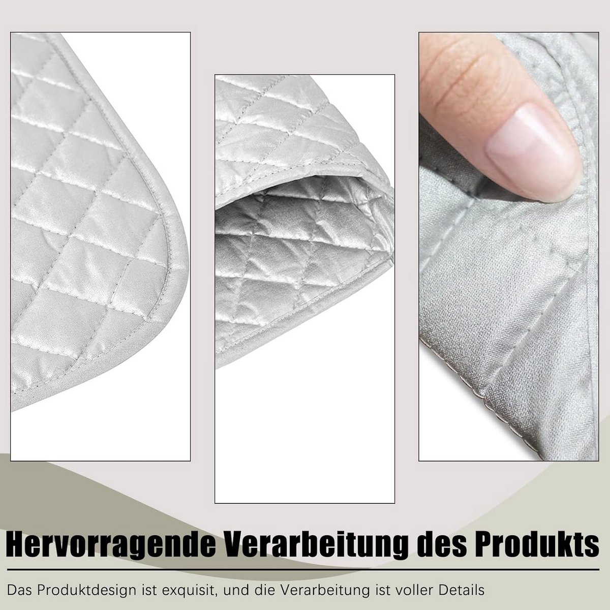 Draagbaar Strijkonderlegger Tafel en Droger - Opvouwbaar Met Zilveren Coating - 48x85 cm