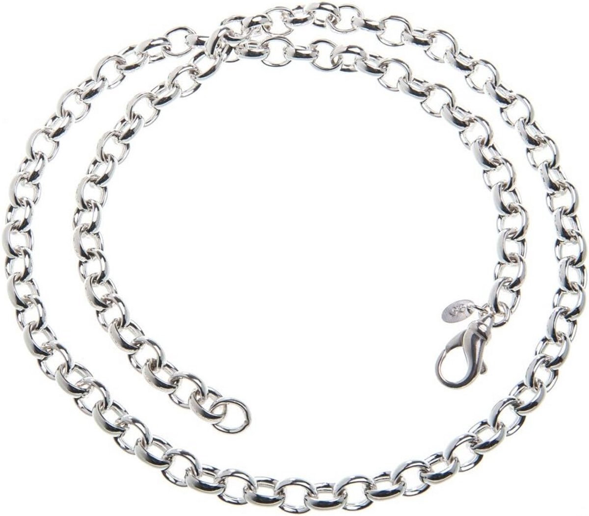 Jasseronketting 7mm - Echt Zilver 925 - Diverse Lengtes (40 t-m 100 cm)