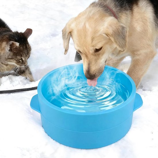 Gamelle D'eau Anti-renversement Pour Chien Ou Chat - Système à Flux Lent, Idéal Maison Et Voyage