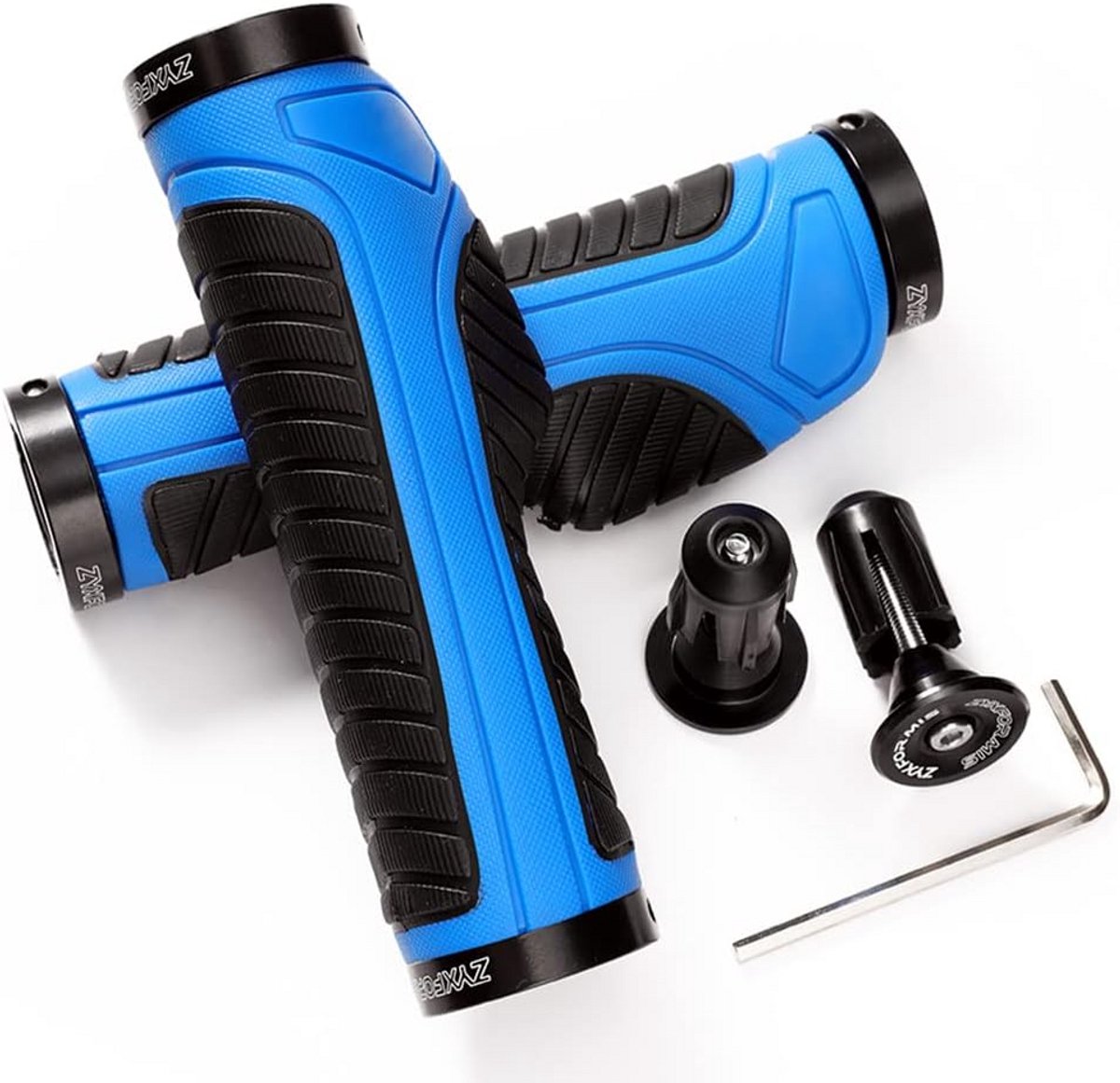 Ergonomische Fietsstuur Grips - Antislip Stuurhoezen voor MTB en Stadsfiets met Aluminium Sluiting