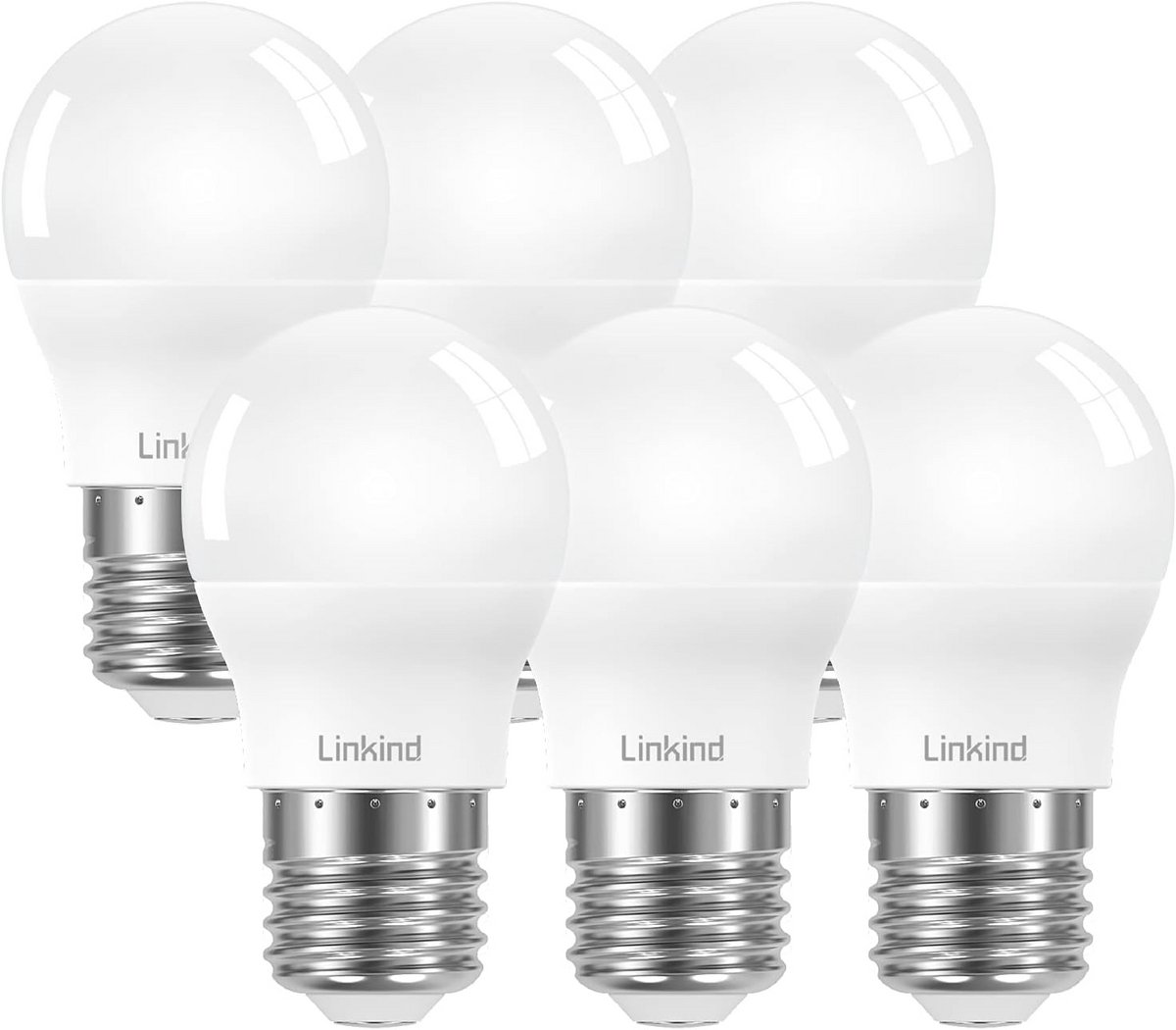 E27 LED-lampen G45/P45 Golfballampen 7,5W - 806 Lumen Zacht Wit 2700K - Niet-Dimbaar - 6 Stuks