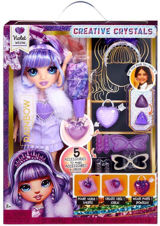 Rainbow High Creative Crystals-modepop - Violet van Merkloos — afbeelding 4