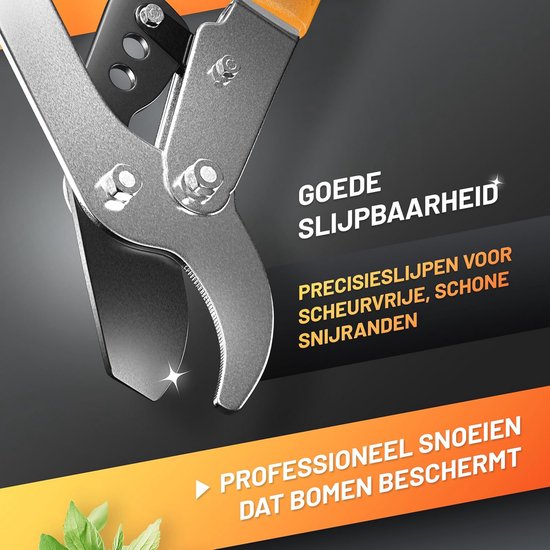 Telescopische Snoeischaar Vervangend Blad - Hoogwaardig SK5 Koolstofstaal met Antikleefcoating en Precisie Snijtechniek voor Tuinonderhoud — afbeelding 4
