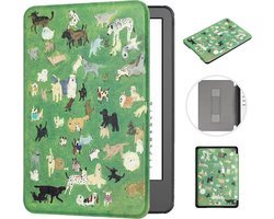 Stijlvol Kunstlederen Hoesje voor 6.8" Kindle Paperwhite - Automatisch Wekken/Slaap met Handriem