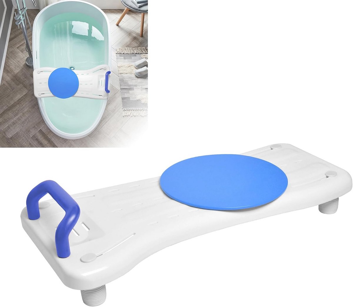 Ergonomische Badkuipstoel voor Senioren met Antislip en Draaischijf