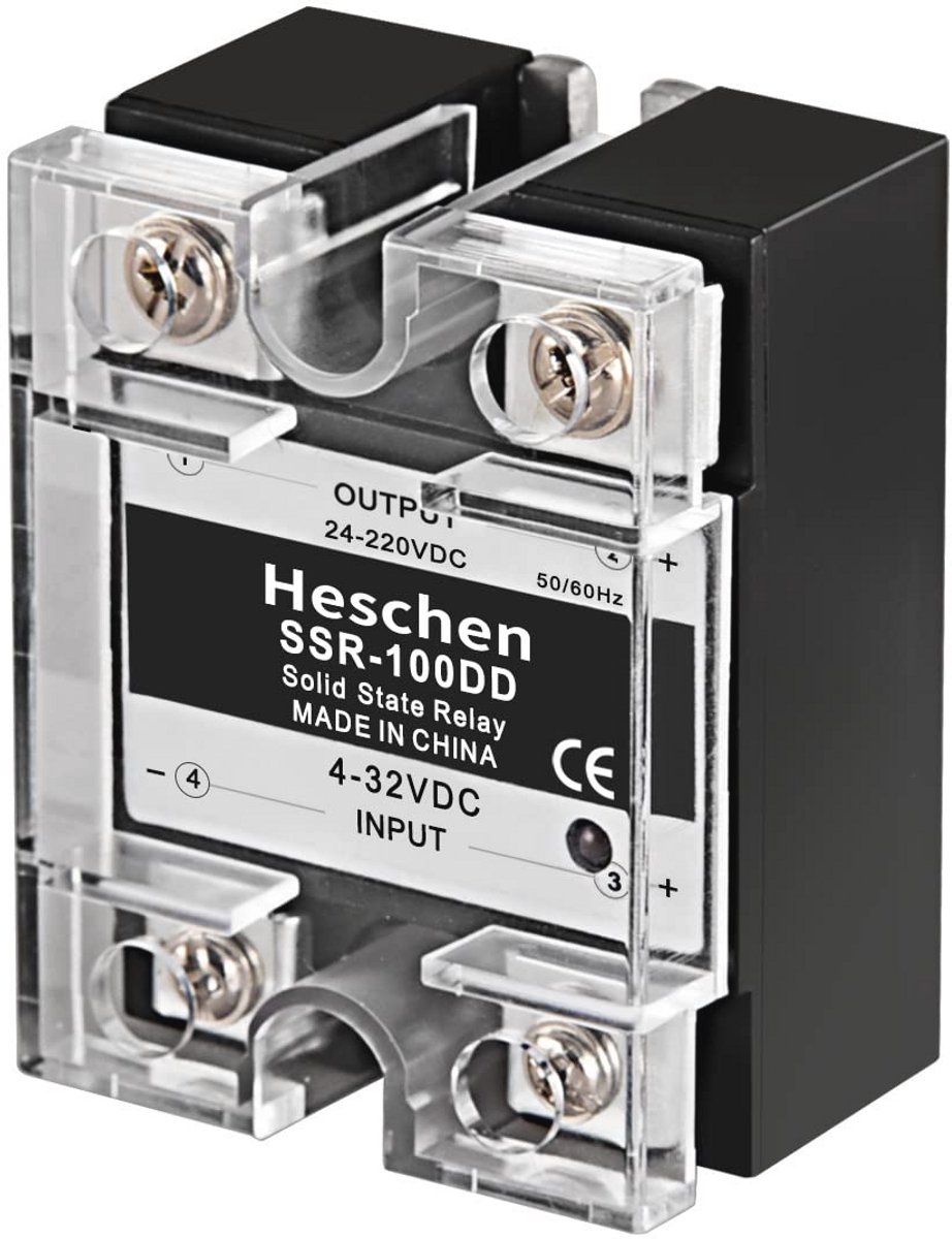 Solid State Relais DC/DC 100A Tot 220V - Ingang 4-32VDC