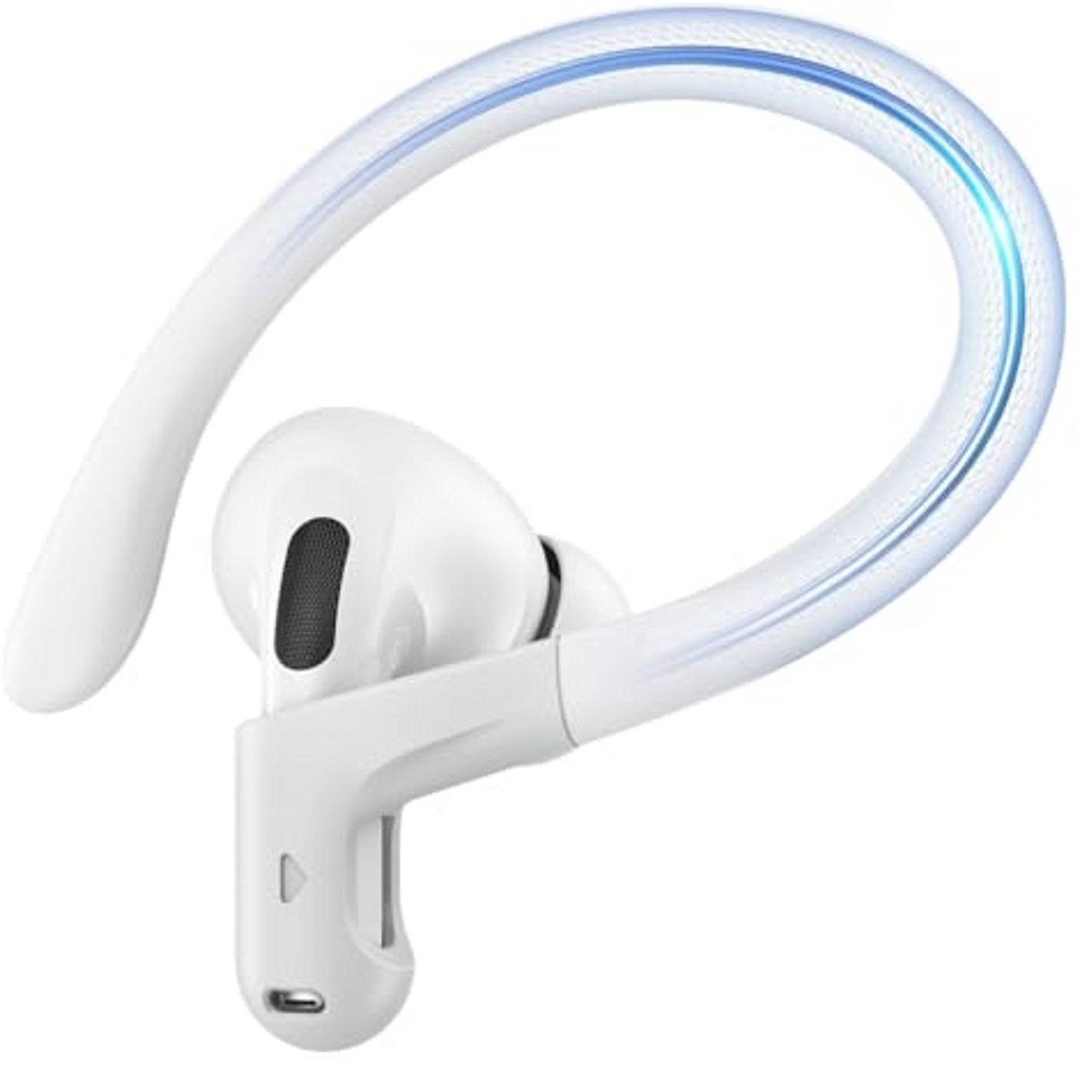 Memory Titanium Alloy Oorhaken voor AirPods Pro 2, AirPods Pro en AirPods 3e met Anti-Lost Lanyard