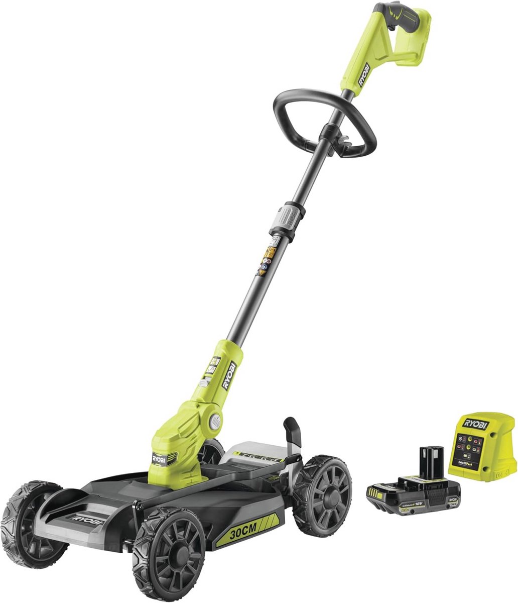 3-in-1 Trimmer en Grastrimmer 18 Volt - Mulching en Accu 2,0 Ah - Ø30 cm