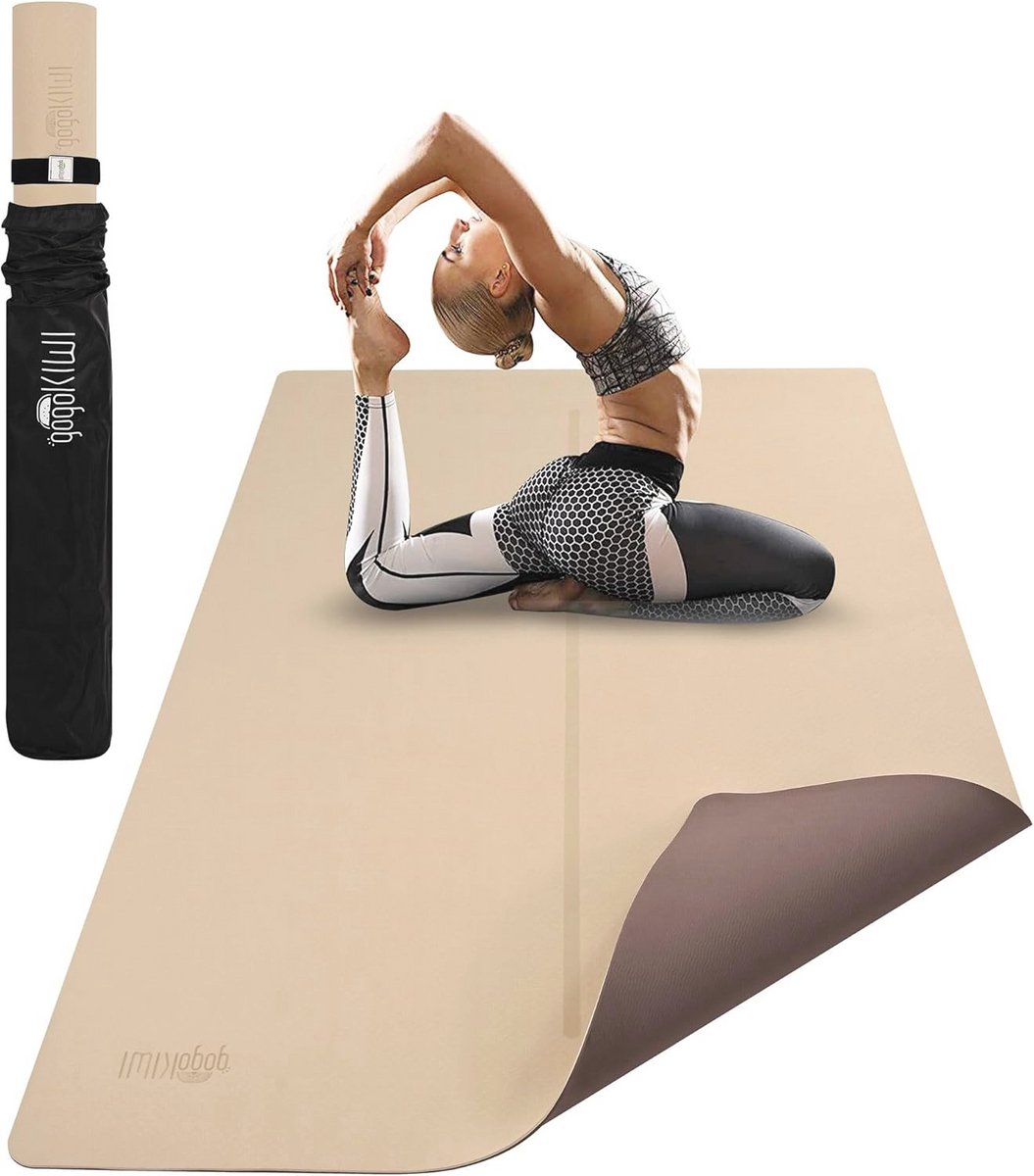 Extra Lange en Brede Yogamat voor Thuisgym - Antislip Fitnessmat voor Pilates en Training