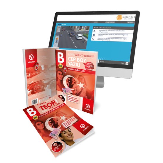 Auto Theorieboek Turks met Samenvatting en 5 Uur Examens Oef ... - cover