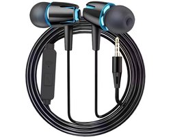 Hoogwaardige bedrade headset, semi-in-ear ontwerp, geschikt voor telefoons, computers en games, karaoke, bedraad met microfoon in-ear design, HD gesprekken, 3.5mm jack, ideaal voor sporten, hardlopen, touwtjespringen, cadeau