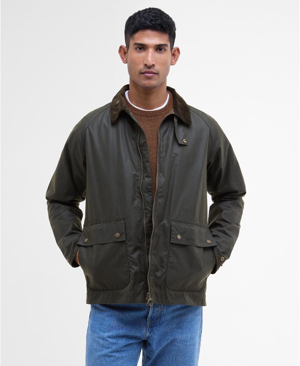 Barbour Short Bedale Jas Grijs XL Man