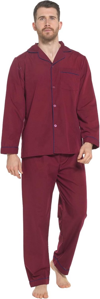 Strong Souls Herenpyjama, traditionele 2-delige pyjama