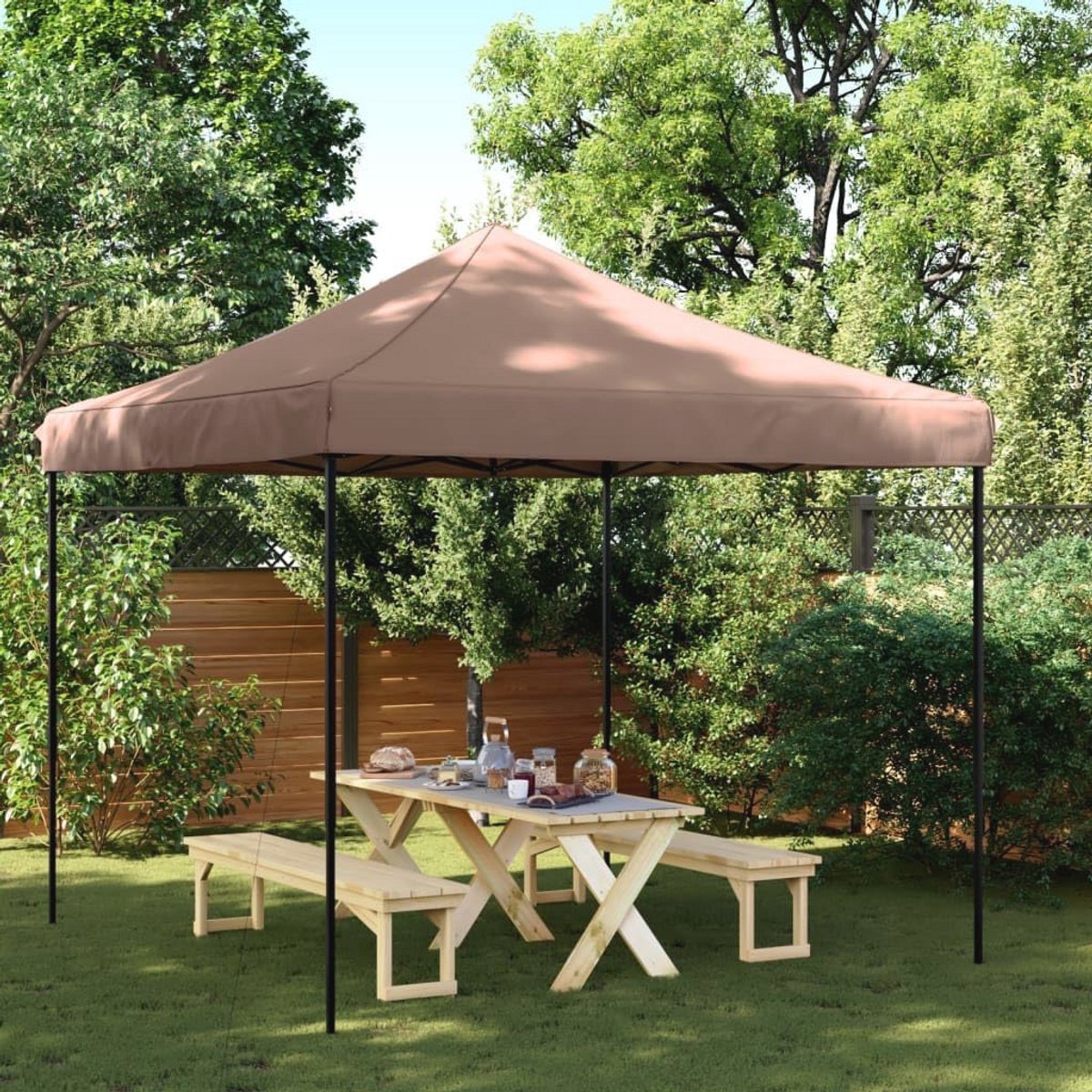 Vouwbare partytent 292x292 cm voor buiten