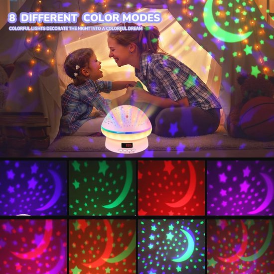 Sterren Projector Nachtlicht voor Kinderen 2-8 Jaar van Merkloos — afbeelding 4
