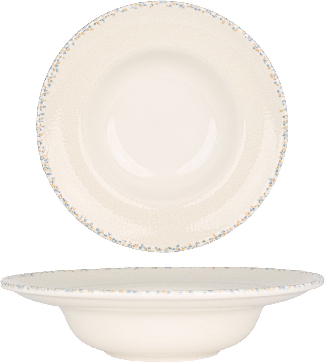 By Bone Pastabord - Tessera - Porselein - 25 cm (400cc) - set van 2