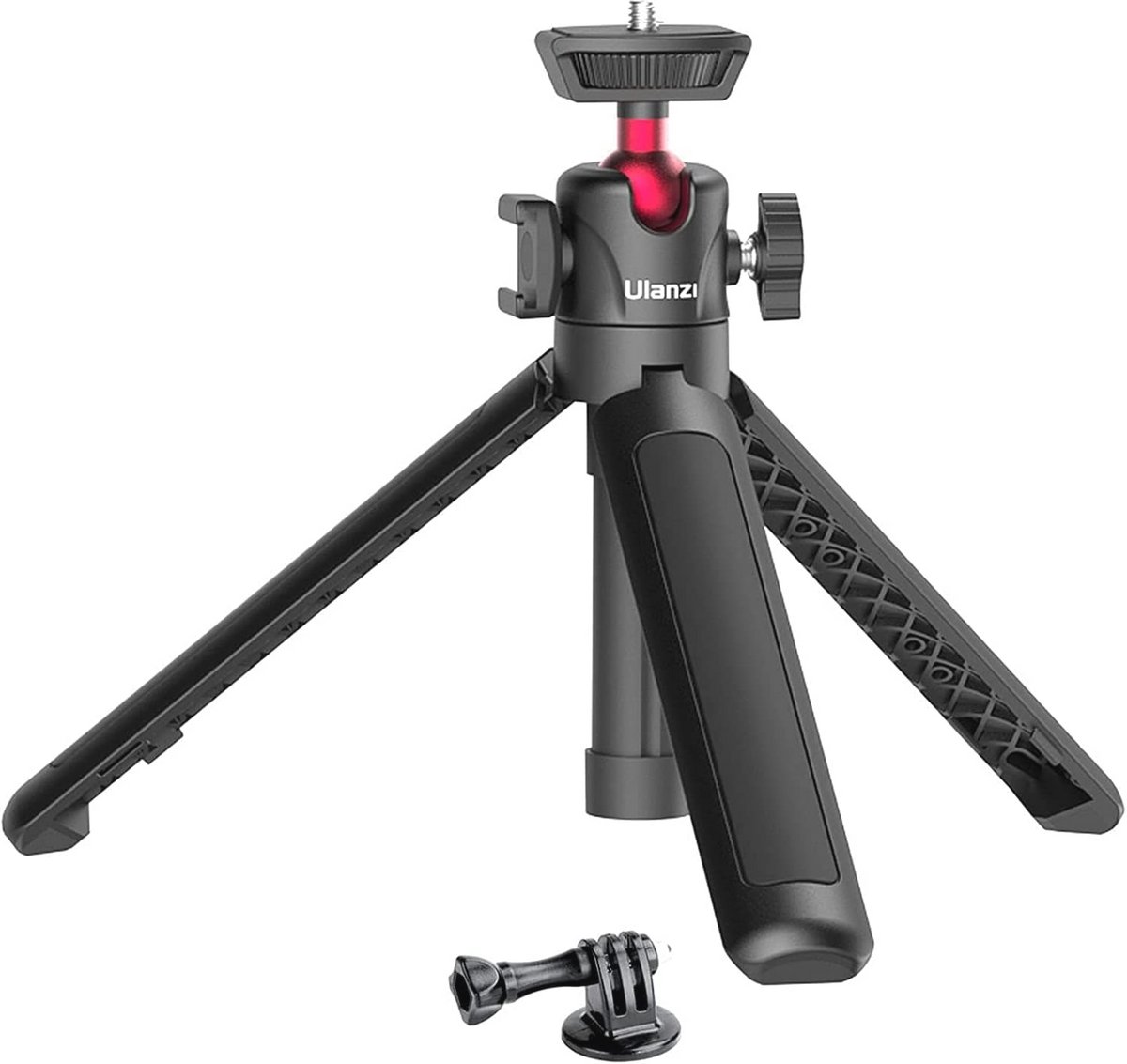 Uitschuifbaar Mini Statief met 360° Ballhead voor Camera en Telefoon