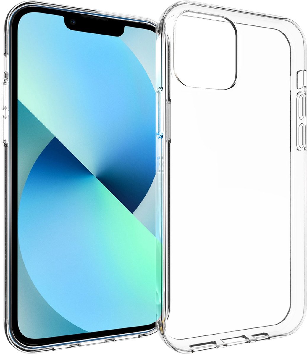 iPhone 13 Hoesje Transparant - Accezz Clear Back Cover - Shock Proof