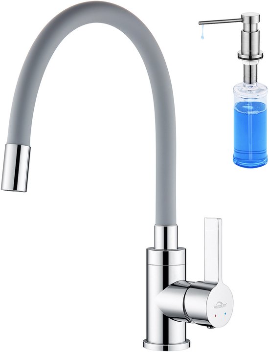 Mizzo Inbouw Zeepdispenser 300ML - Zeeppompje 360° draaibaar - 26-31mm