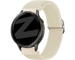 Bandz gevlochten nylon bandje (18mm) - Geschikt voor Garmin Vivoactive 4s / Vivomove 3s / Venu 2s / Venu 3s / Forerunner 255s / Forerunner 265s / Venu 4 - 41mm - Sterrenlicht