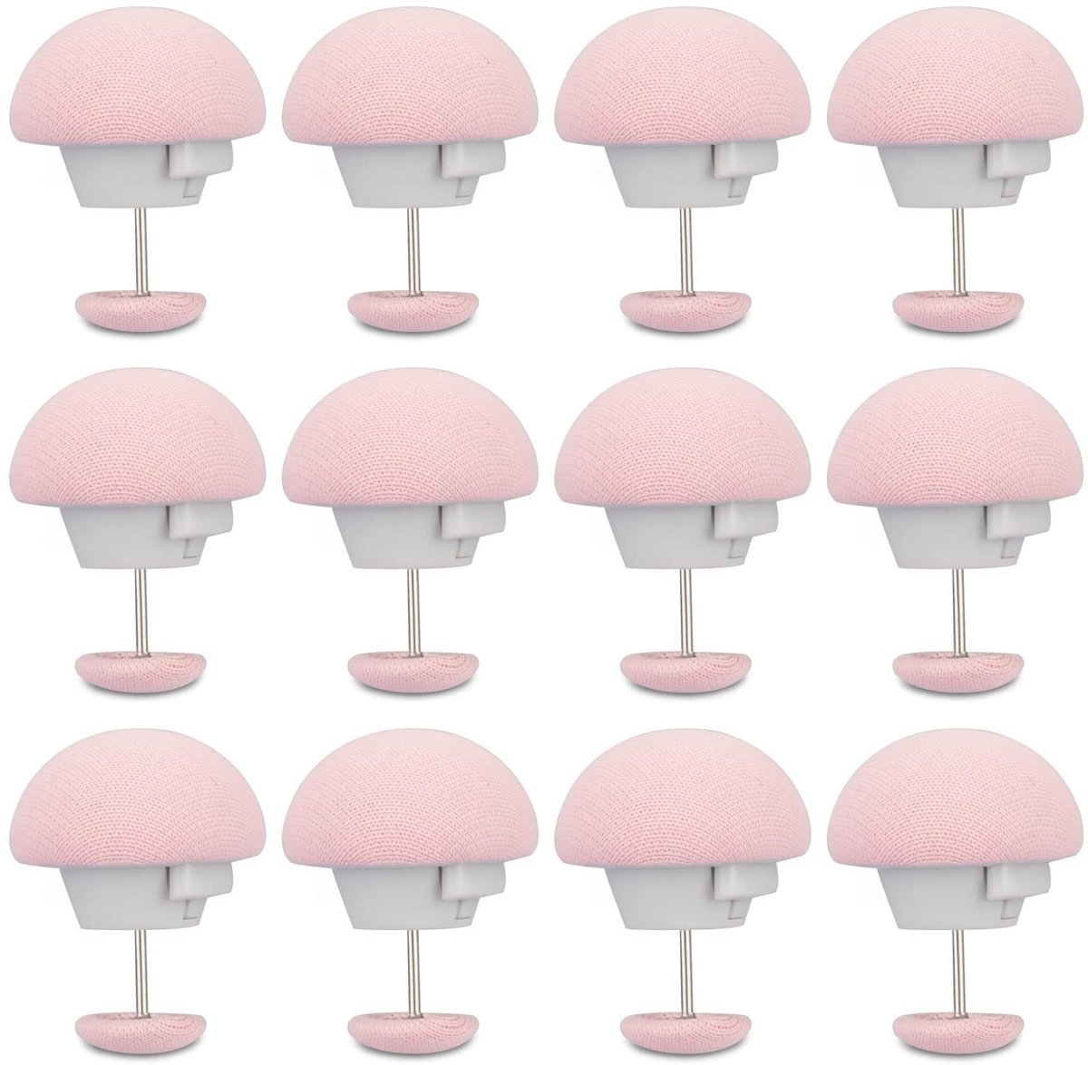 Roze donsdekenclipset (12 stuks) - Donsdekenclips, dekbedhouder, geschikt voor dekbedden, kussens en gordijnen (roze)