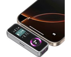 ZIKE Z791C 1TB Externe SSD – 10Gbps, Snelheid 990MB/s – Ondersteunt 4K/120fps ProRes – Met LCD-scherm, 27W Opladen & Koelventilator – Voor iPhone/iPad/PC/PS5