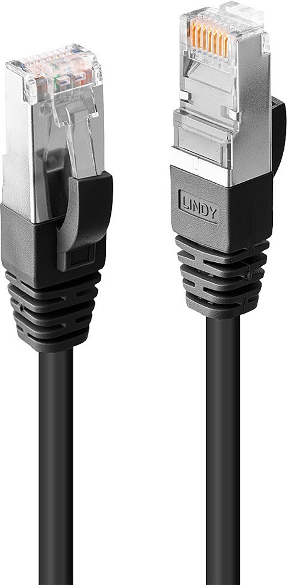 LINDY RJ45 CAT 6 S/FTP 7.50 m Zwart 1 stuk(s)