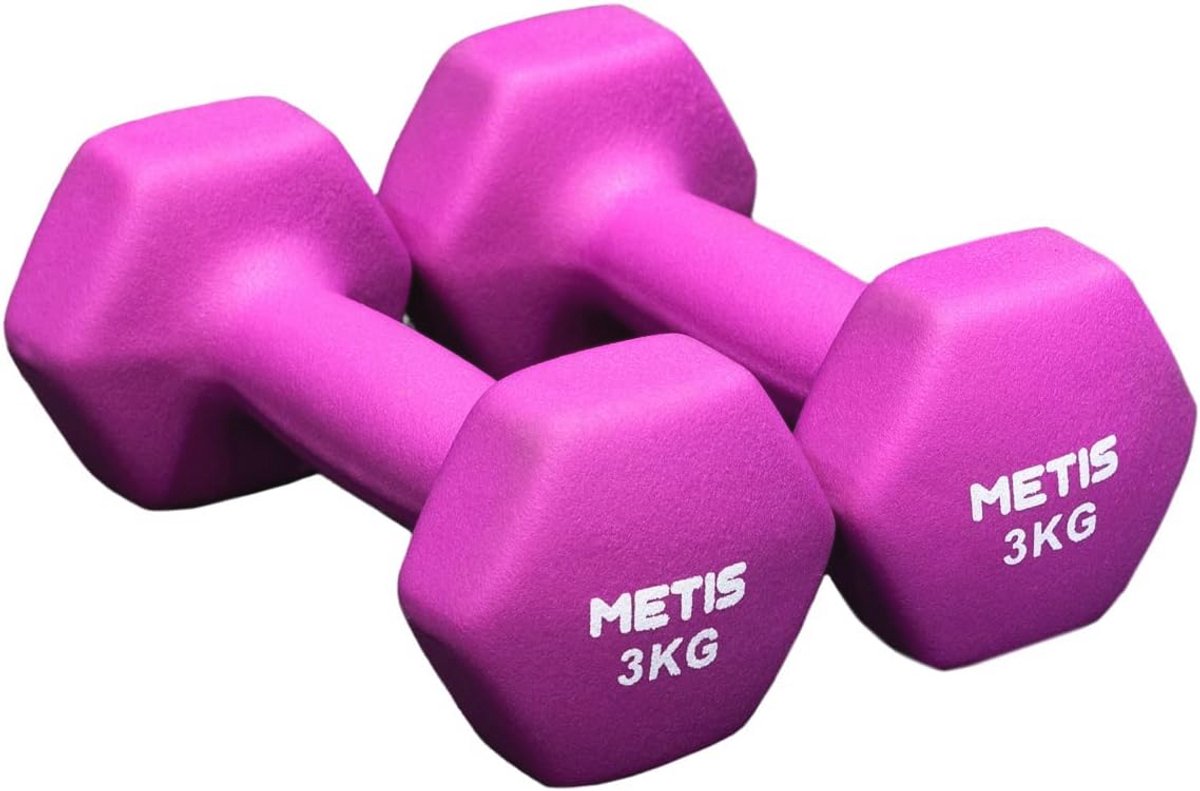 Neopreen Hex Dumbbells Set - Gewichten van 0.5 tot 10 Kg voor Thuisworkouts