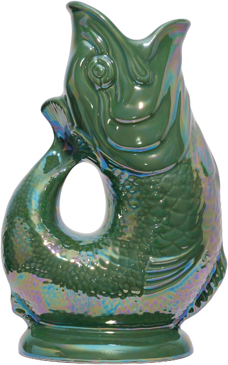 Gluckigluck waterkaraf met 'gluck-gluck'-geluid 1,2 l XL glanzend groen