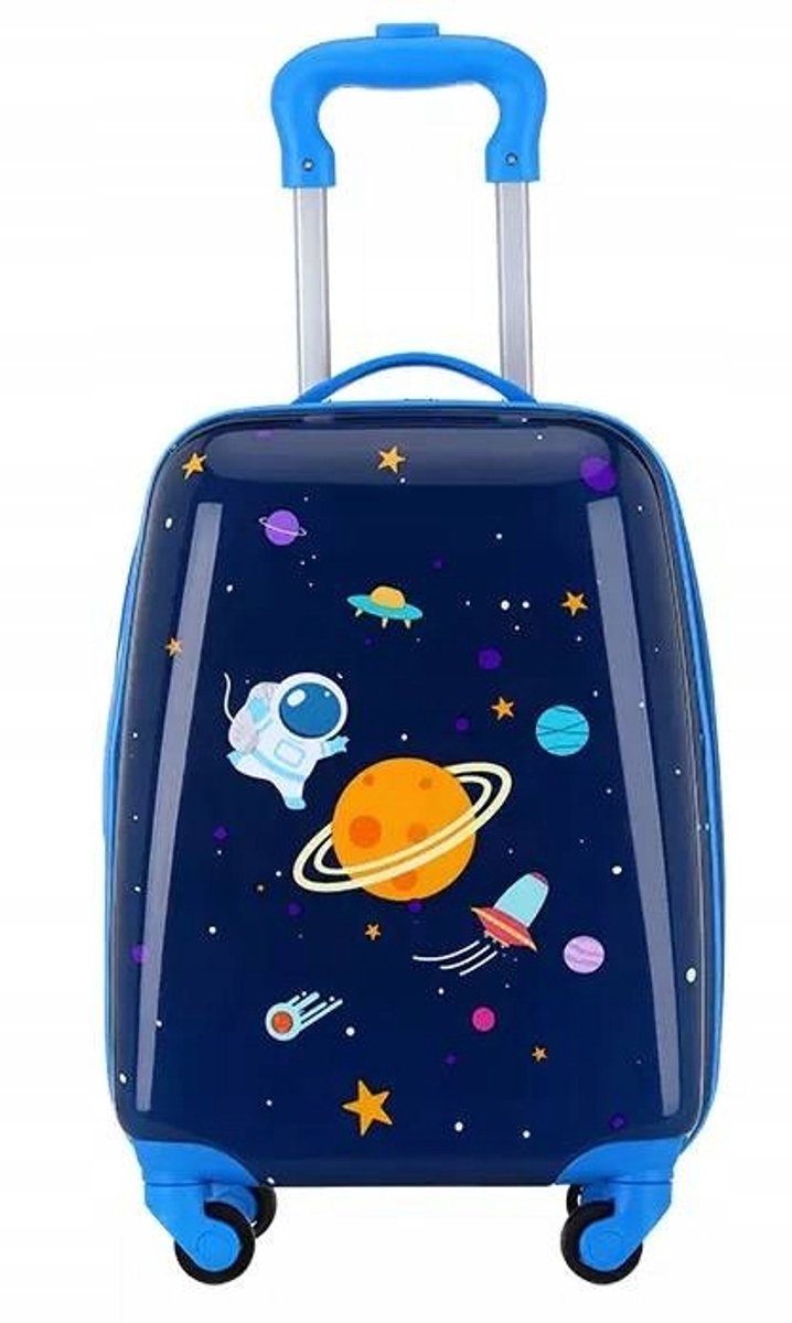 Kinderkoffercabine Ruimte Planet 4 Wielen Rijstkoffer