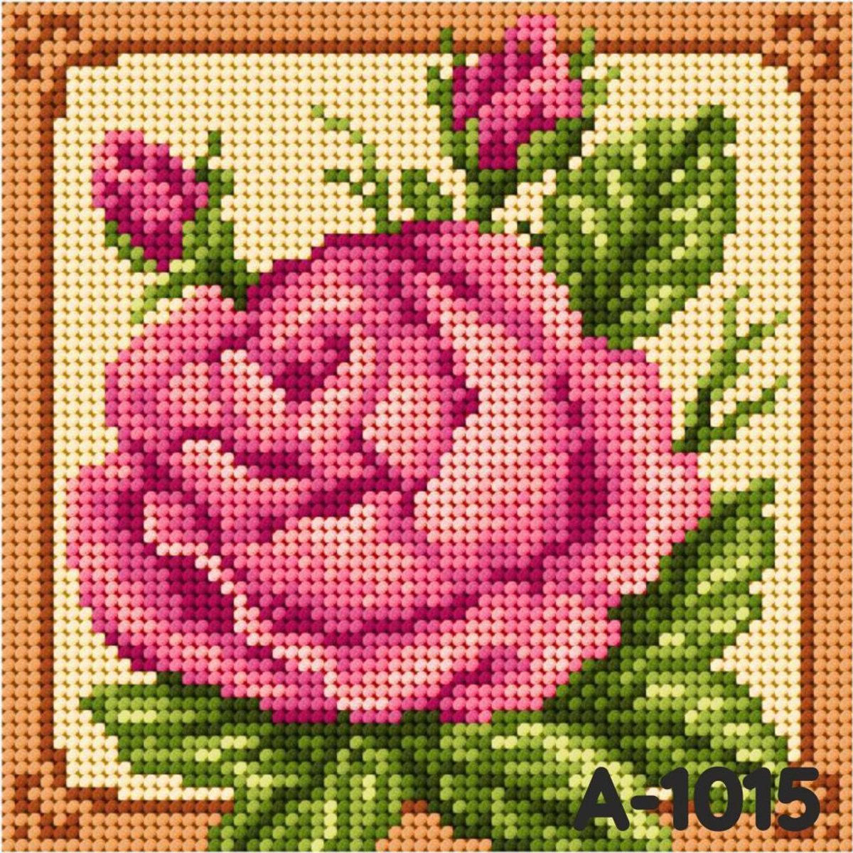 Ariadna Borduurpakket Kanvas 15x15cm met Bedrukte Patroon & Garen