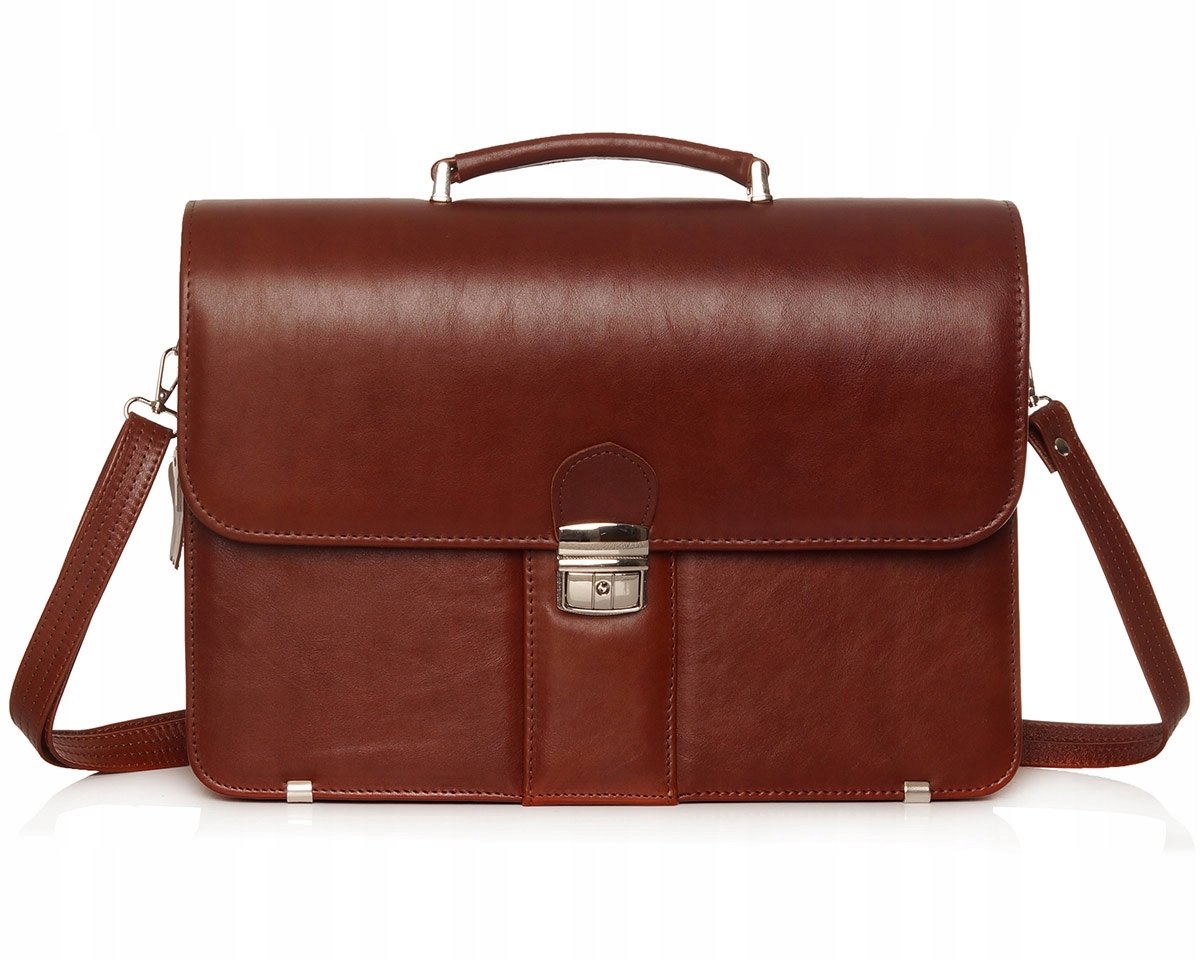 Leren Aktetas Solome TH02 Cognac - Stijlvol en Ruim