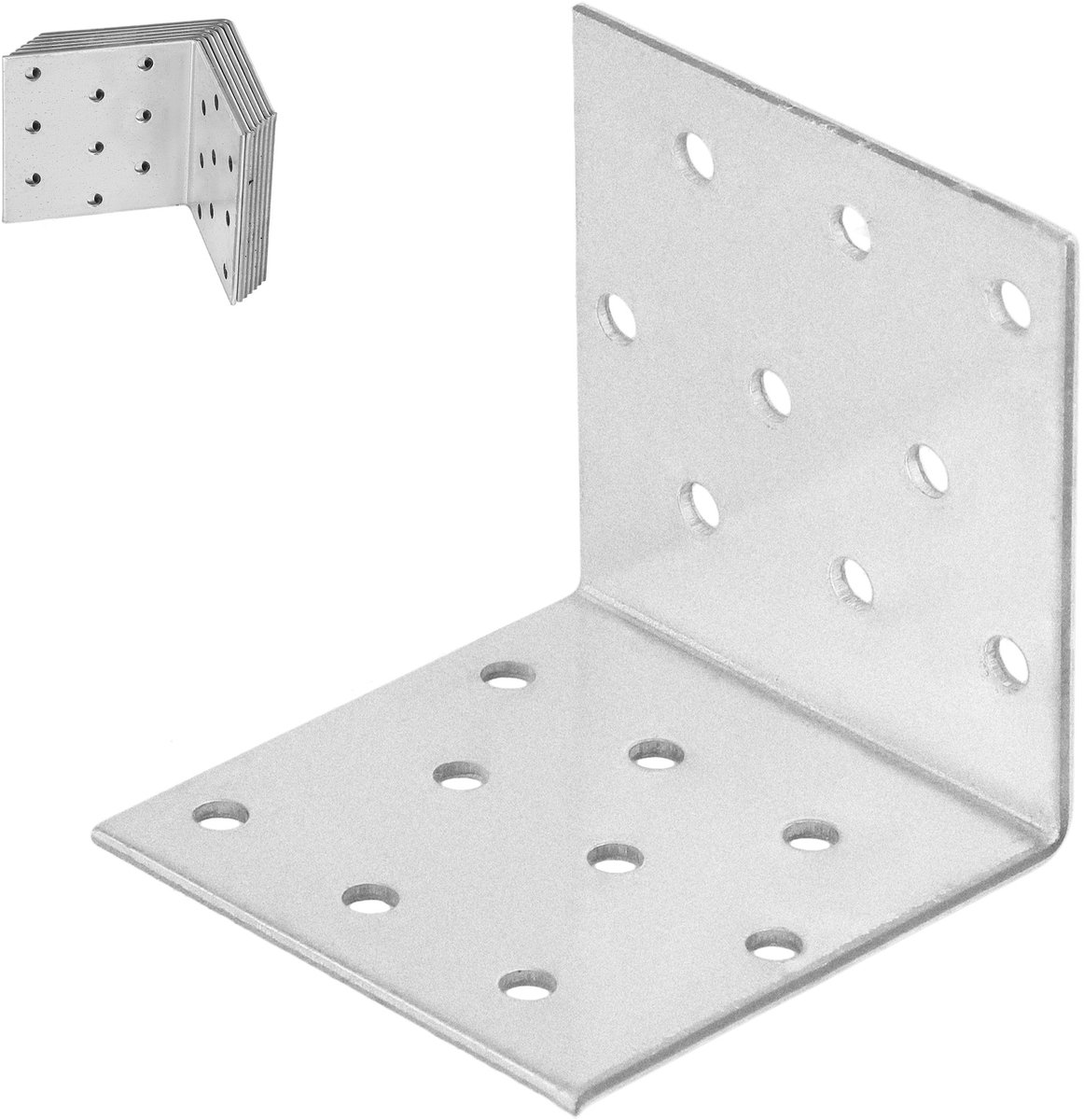 Merkloos - Bouw Hoek - 60x60x60 mm - Staal - Gegalvaniseerd