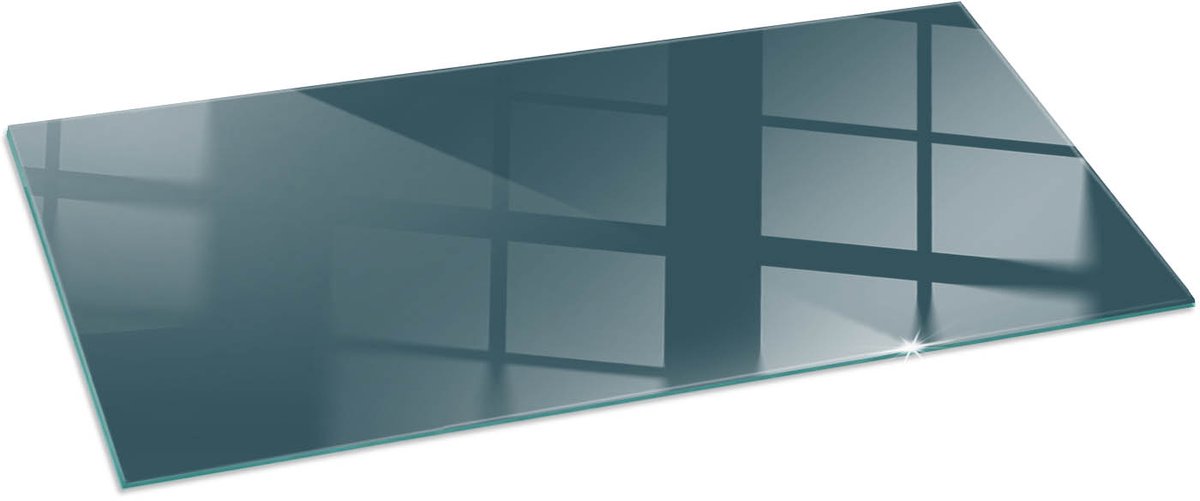 Tulup Kachel Vloerplaat - Zeekleur Vloerplaat Voor Houtkachel - 125 cm x 50 cm - Turkoois Vloerplaat Voor Kachel - Rechthoek Kachel Vloerplaat - Onderplaat Kachel - Plaat Voor Onder Houtkachel - Plaat Onder Houtkachel